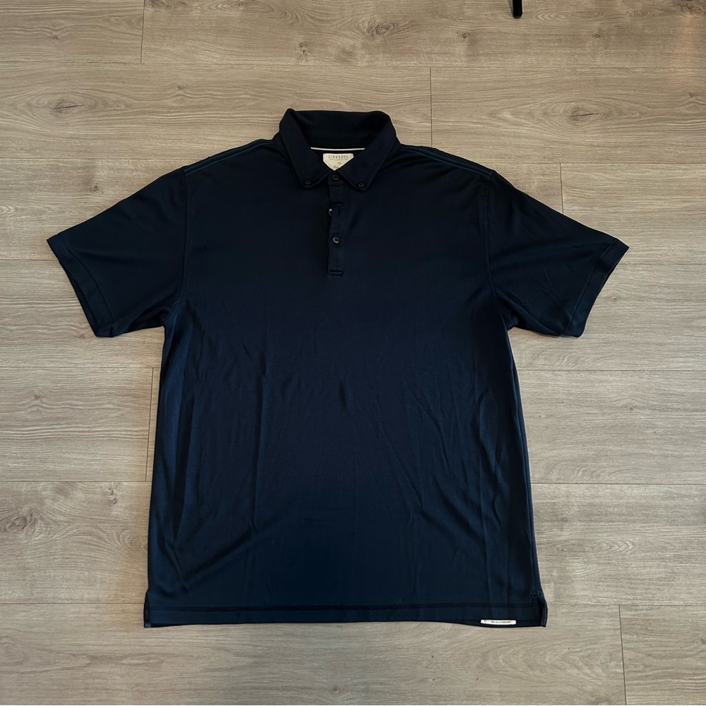 Men's Navy Linksoul John Ashworth Golf Polo Shirt